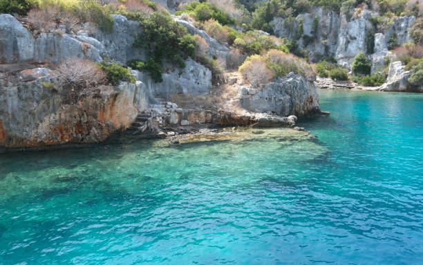 istock Rock carved stairs in Kekova 1660822373