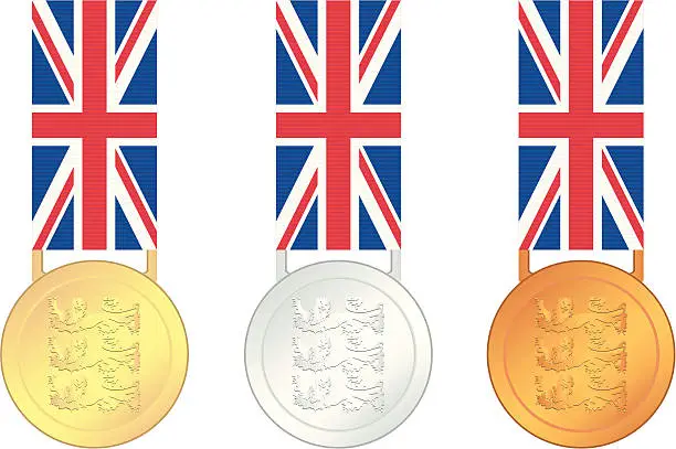 Vector illustration of UK . Games Gold