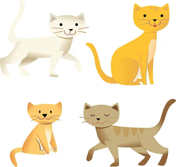 Vector illustration of Just for Cats