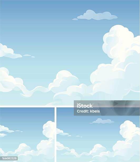 Ilustración de Paisaje Con Nubes y más Vectores Libres de Derechos de Nube - Nube, Paisaje con nubes, Cielo