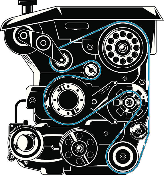 Engine vector art illustration