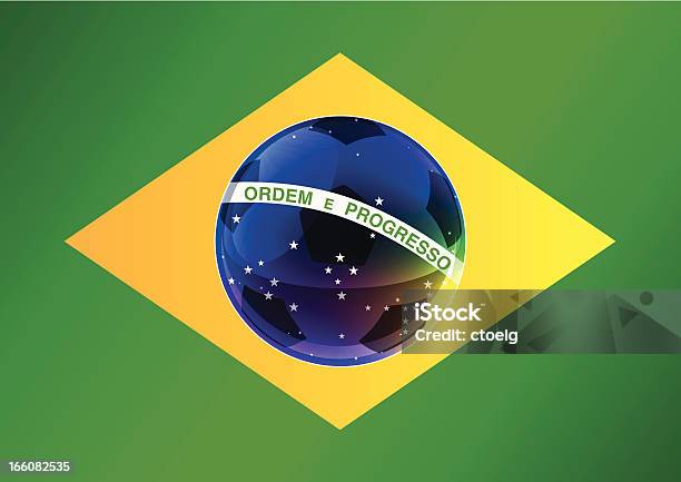Vetores de Wm Futebol De Bandeira Do Brasil e mais imagens de 2014 - 2014, América Latina, América do Sul