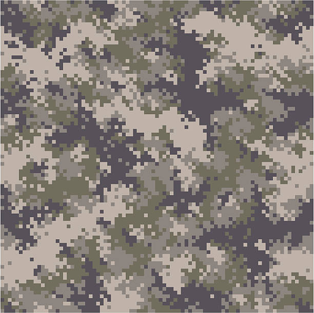 シームレスなデジタルカモフラージュ - universal camouflage pattern点のイラスト素材／クリップアート素材／マンガ素材／アイコン素材