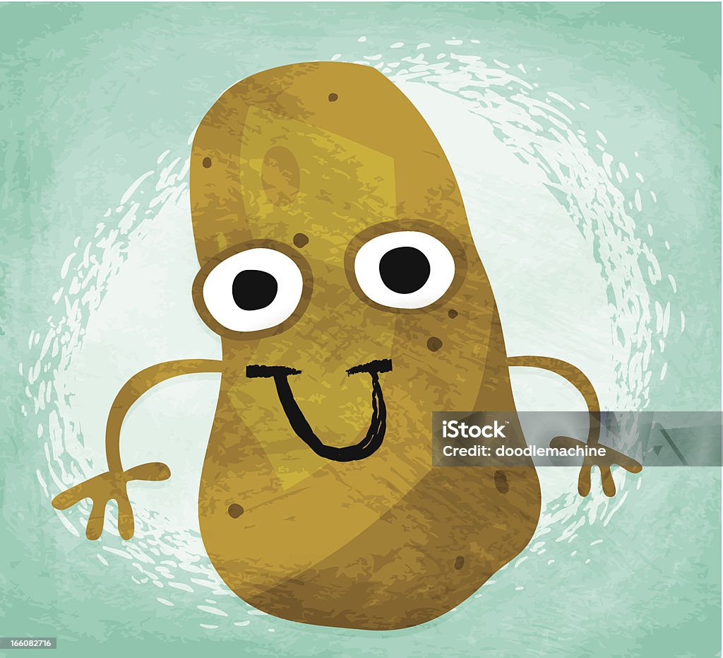 Frutta & verdure, patate felice! - arte vettoriale royalty-free di Patata cruda