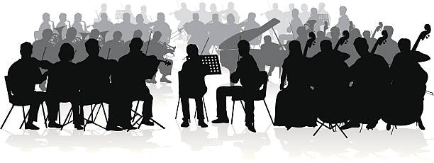 illustrazioni stock, clip art, cartoni animati e icone di tendenza di orchestra - orchestra