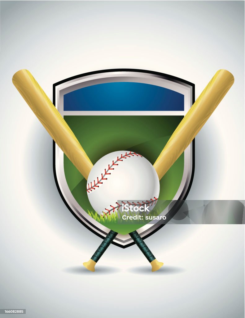 Ícone de equipe de beisebol - Vetor de Aço royalty-free