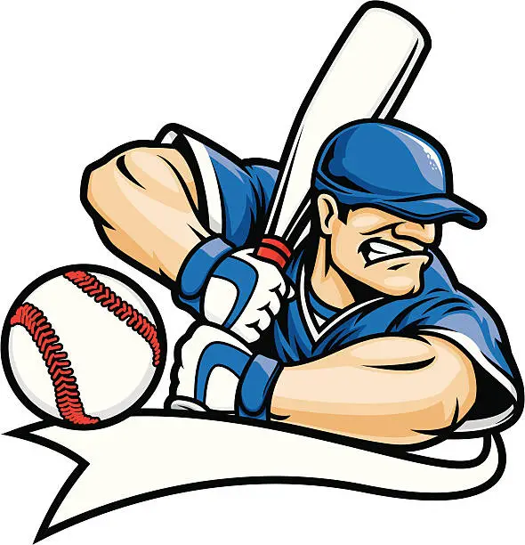 Vector illustration of Baseball Player