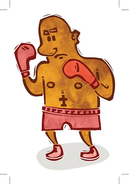 Vector illustration of Boxer