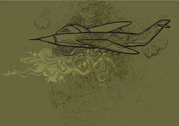 Vector illustration of Military Grunge Background