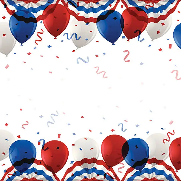 Vector illustration of USA Party Background