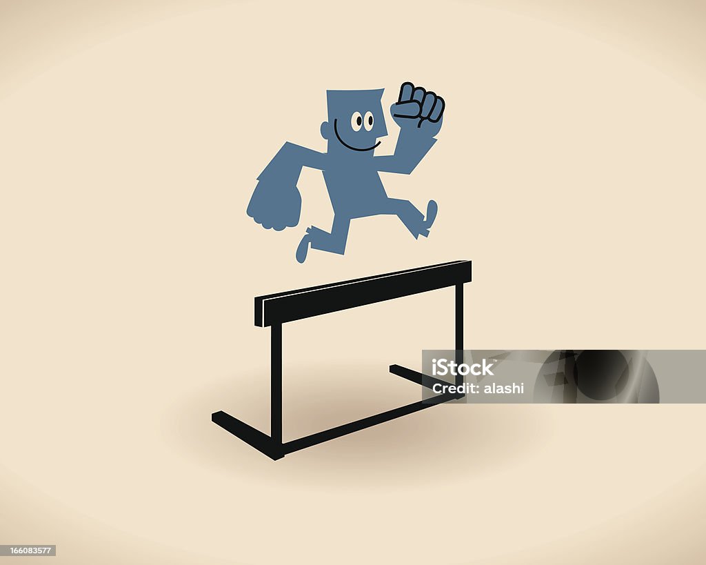 Sauter over hurdle - clipart vectoriel de 3000 mètres libre de droits