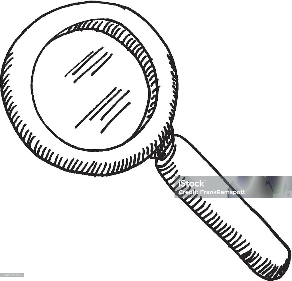 Loupe Croquis - clipart vectoriel de Recherche libre de droits