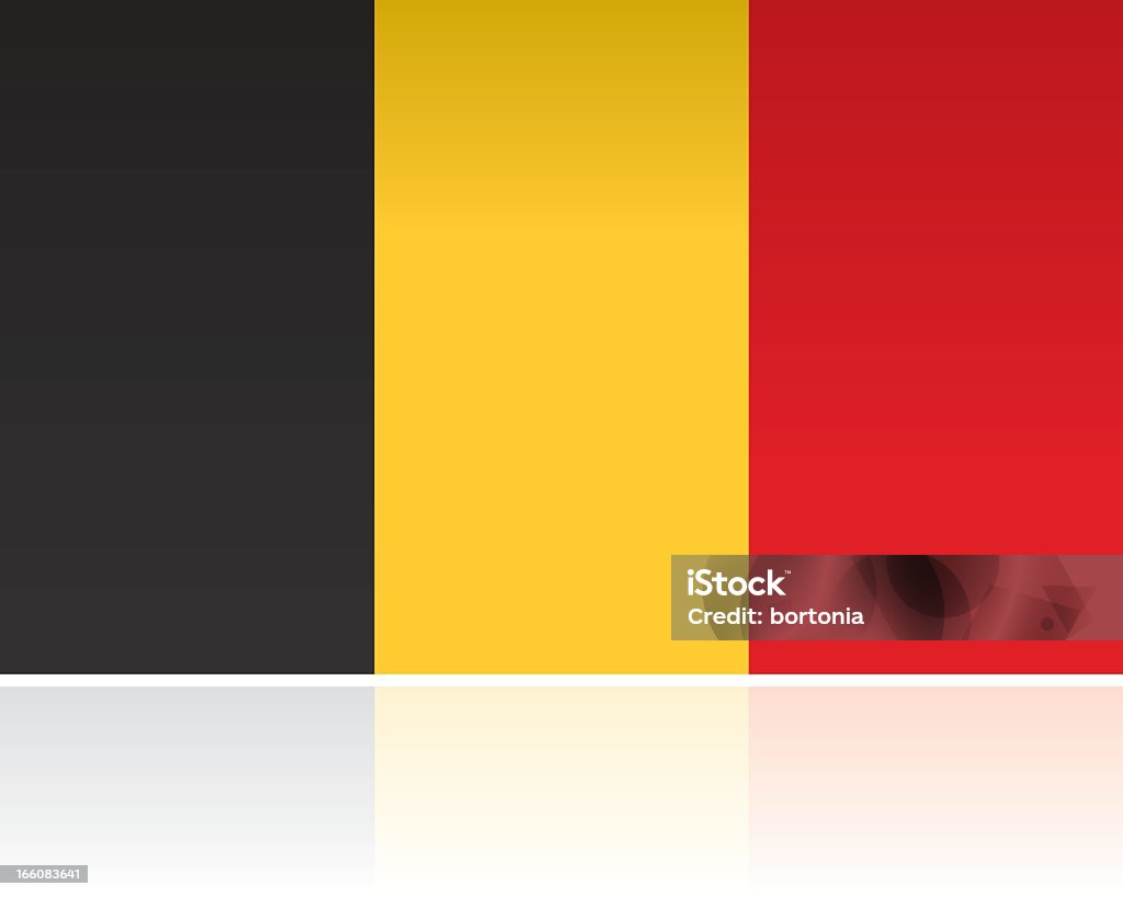 Bandera europea: Bélgica - arte vectorial de Bélgica libre de derechos