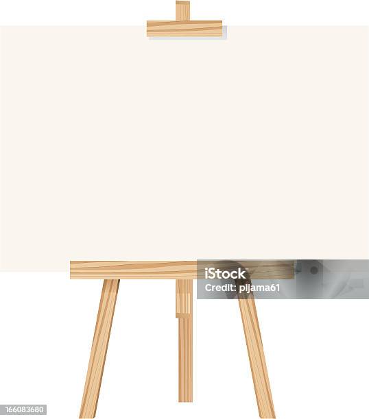 Cavalletto - Immagini vettoriali stock e altre immagini di Legno - Legno, Cavalletto - Attrezzatura per arti e mestieri, Dipinto ad acquerelli