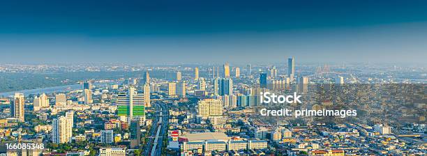 Vista Panoramica Del Paesaggio Urbano Di Bangkok Tailandia - Fotografie stock e altre immagini di Bangkok