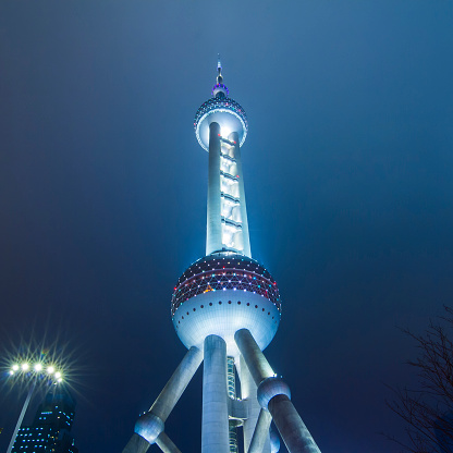Shanghais Oriental Pearl Tower Stock Photo - Download Image Now