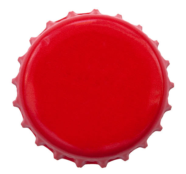 istock Isolated Red Metal Bottle Cap 166086170
