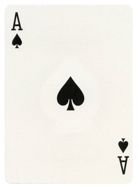 istock Playing Card - Ace of Spades 166086175