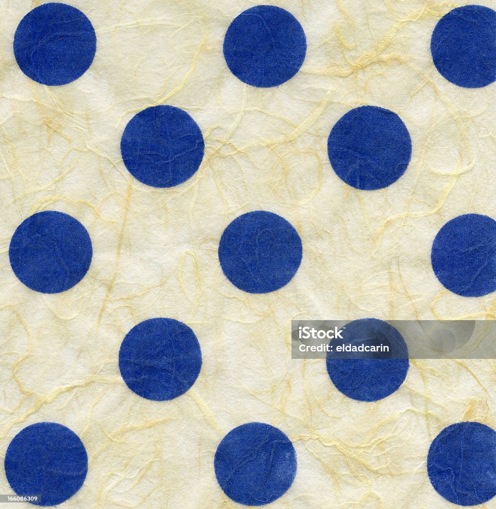 Reis-Papier Textur-Blau Polka Dots XXXXL - Lizenzfrei Abstrakt Stock-Foto