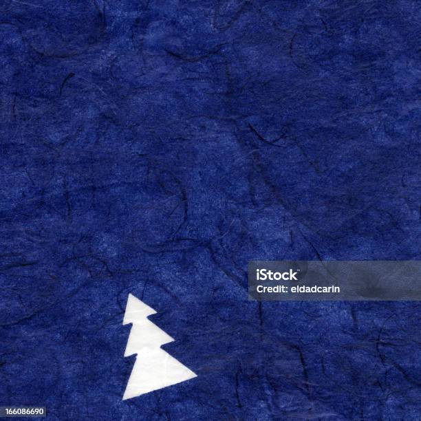 Carta Di Riso Texture Natale Blu Xxxxl - Fotografie stock e altre immagini di Albero - Albero, Albero di natale, Arti e mestieri