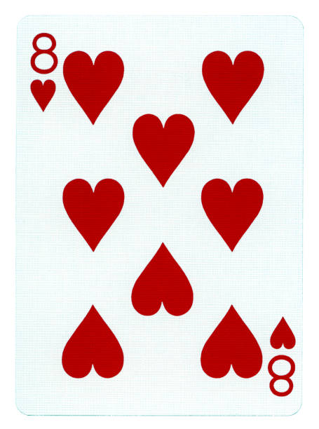 istock Playing Card - Eight of Hearts 166087009