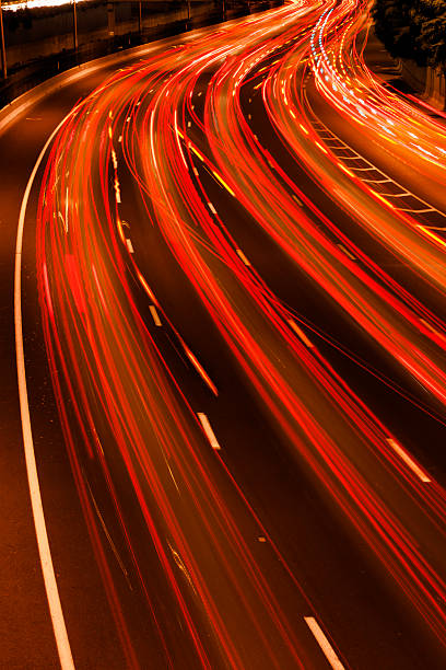 istock A time lapse photograph of traffic on a freeway 166087643