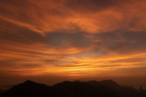 istock Beautiful dramatic natural sunset twilight sky at dusk, abstract evening view background. 1660908510