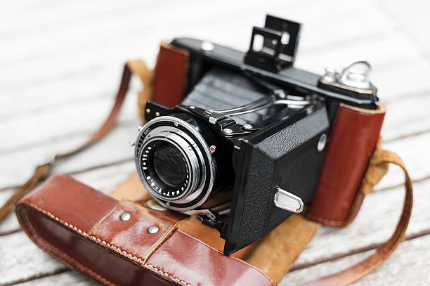 vintage wachlarz kamery - rangefinder camera zdjęcia i obrazy z banku zdjęć