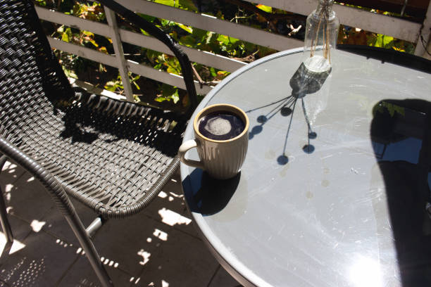 istock Morning coffee on a sunny day balcony 1660918020