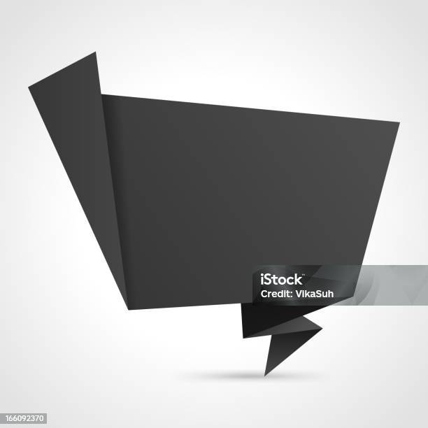 Ilustración de Abstracto 3d Origami Discurso Burbuja Vector Fondo y más Vectores Libres de Derechos de Abstracto - Abstracto, Color - Tipo de imagen, Color negro