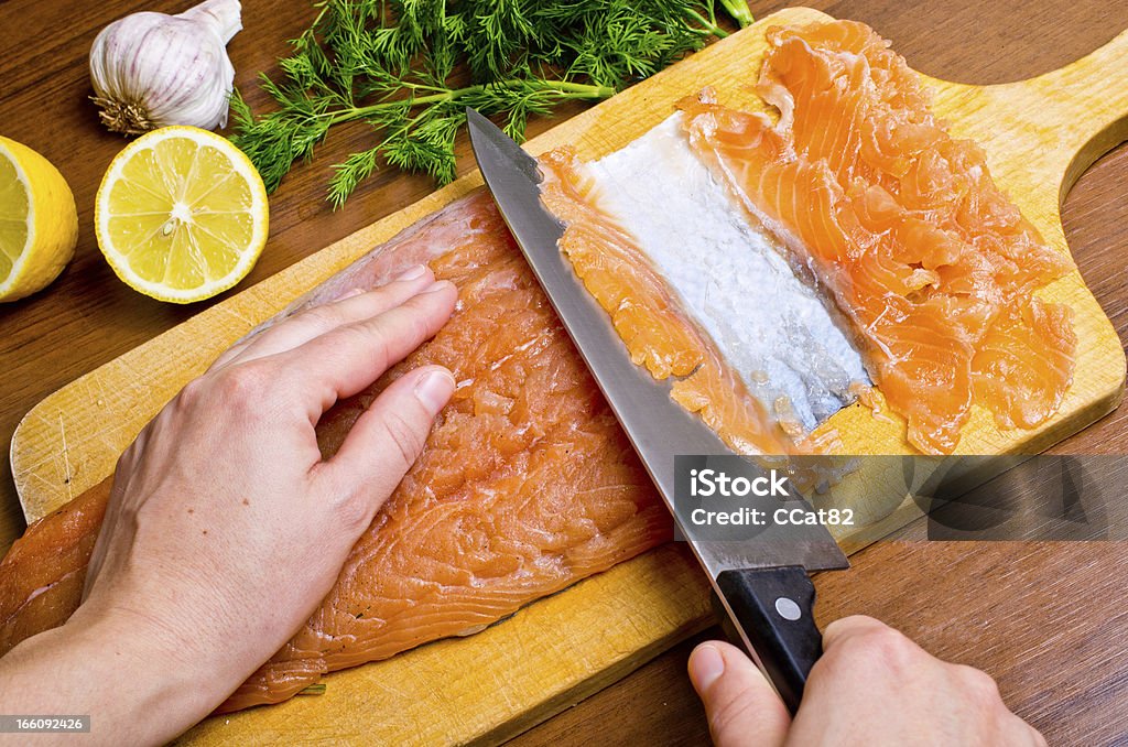 Gravlax - Photo de Ail - Légume à bulbe libre de droits