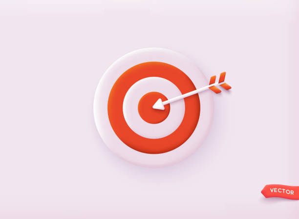 istock Dart arrow hit the center of target. Marketing time concept. Targeting the business. 3D Web Vector Illustrations. 1660924763