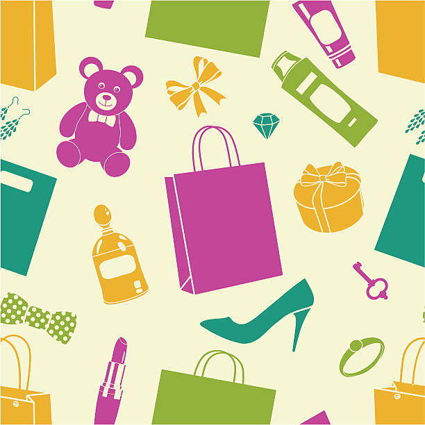 приобретите рисунком - earring customer retail shopping stock illustrations