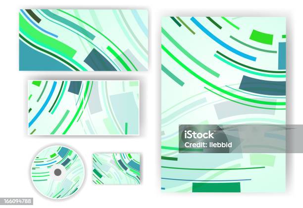 Kit De Papeterie Pour Votre Design Vecteurs libres de droits et plus d'images vectorielles de Abstrait - Abstrait, Courbe, Création numérique