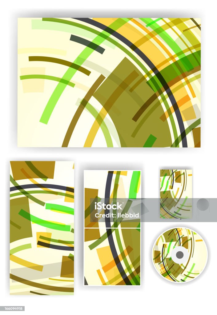 Kit de papeterie pour votre design - clipart vectoriel de Abstrait libre de droits
