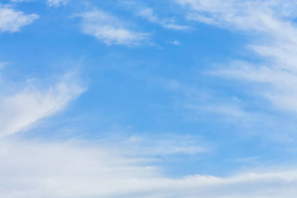 istock Whispy beautiful clouds at bright sunny day. Atmosphere background 1660973747