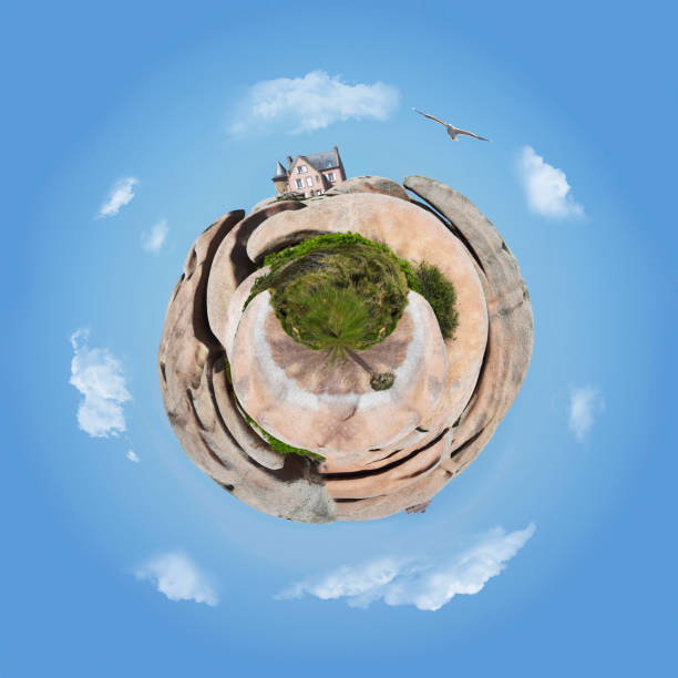 istock Mini World pink granite coast in Brittany 1661004227