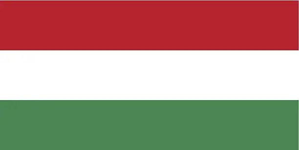 Vector illustration of Hungary Flag