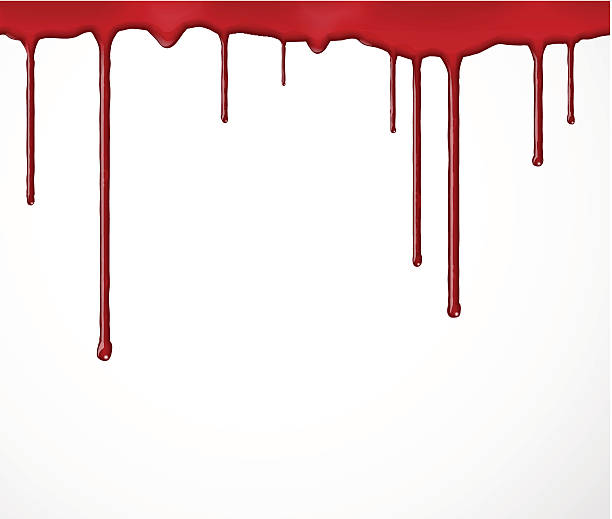 Background with blood Background with flowing blood. Illustration contains transparency and blending effects, eps 10. blood pouring stock illustrations