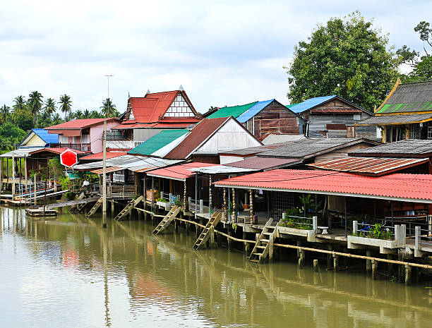istock View on Bangnoi Floating Market , Thailand. 166105111