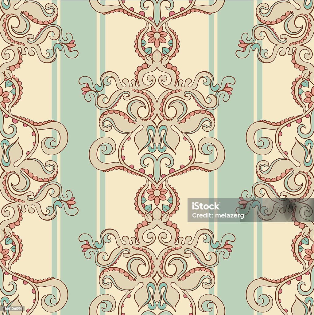 Motivo vintage beige - arte vettoriale royalty-free di Arabesco - Motivo ornamentale