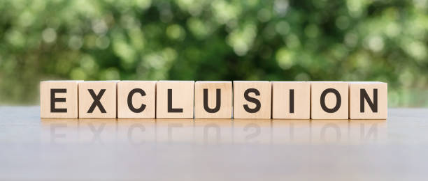 istock light cubes with text of EXLUCSION on a green background 1661081850