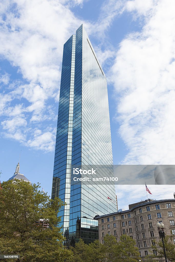 John Hancock building Back Bay, em Boston, Massachusetts - Foto de stock de Alto - Descrição Geral royalty-free