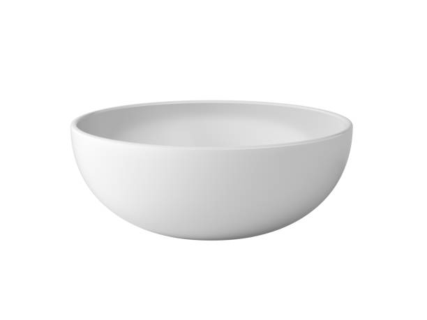 istock Empty porcelain bowl isolated on white background. 1661086382