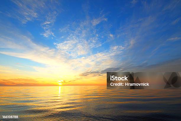 Golden Sky Of A Decline Stock Photo - Download Image Now - Backgrounds, Beauty In Nature, Bright