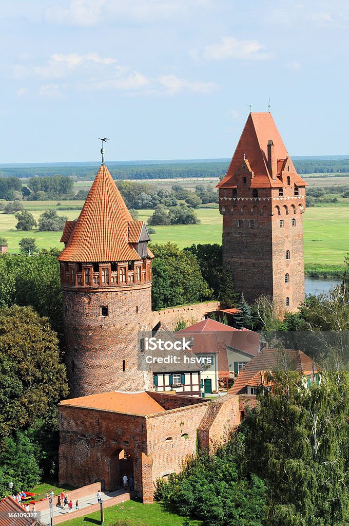 Paesaggio urbano di Tangermünde (Sassonia-Anhalt Germania - Foto stock royalty-free di Sassonia-Anhalt