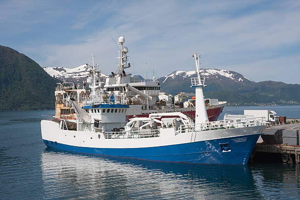istock Fishing boat in the Norwegian sea (Volda, Norway) 166109532