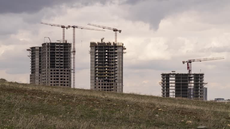 Time-Lapse İmage of Skyscraper Constructions