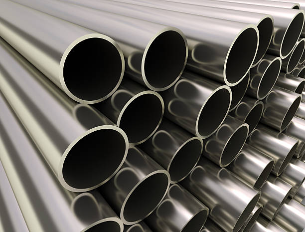 istock Steel pipes background 166111269