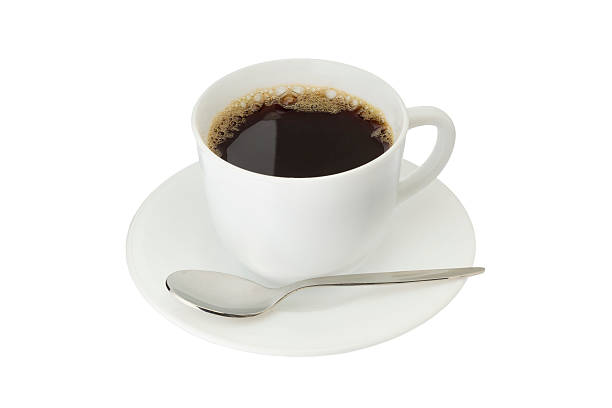 coffee and spoon stock photo